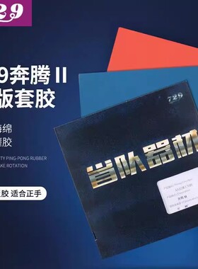 友谊729乒乓球拍胶皮奔腾2  省套省队器材蓝海绵粘性反胶套胶正品