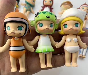 祖国散货MOLLY 海洋系列盲盒潮流摆件公仔莫莉海星海螺生日礼物