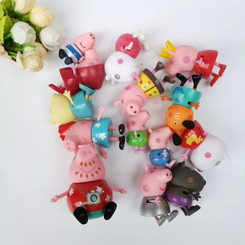 Piggy Sister, подвижные руки и ноги, игрушка для переодевания, украшение торта, игровой домик, товары внешней торговли, детские небольшие украшения