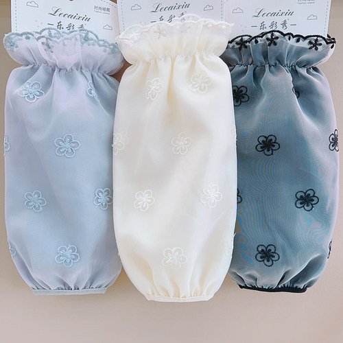 长款蕾丝套袖羽绒服专用防尘袖套