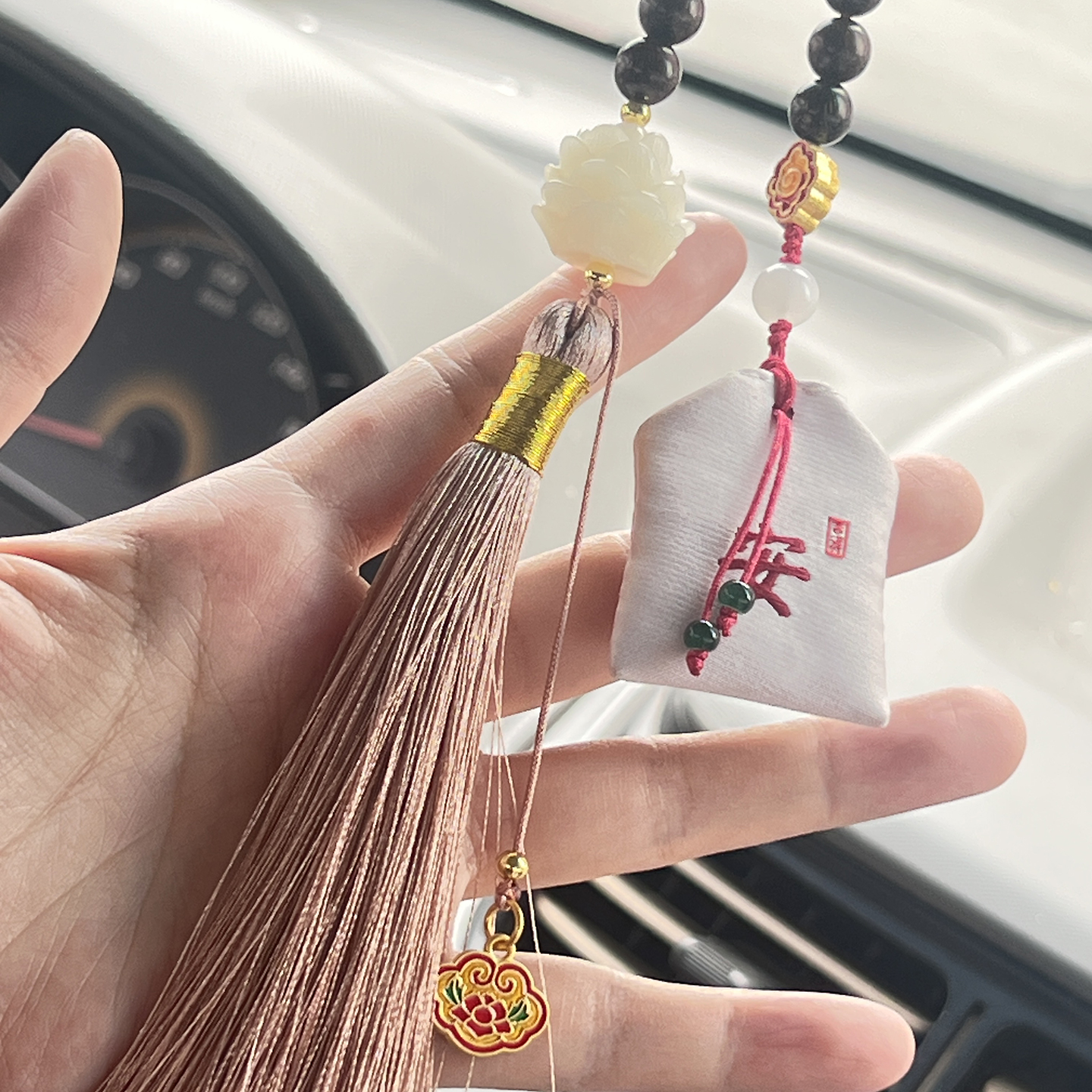 宠物毛发纪念吊坠盒车载挂件