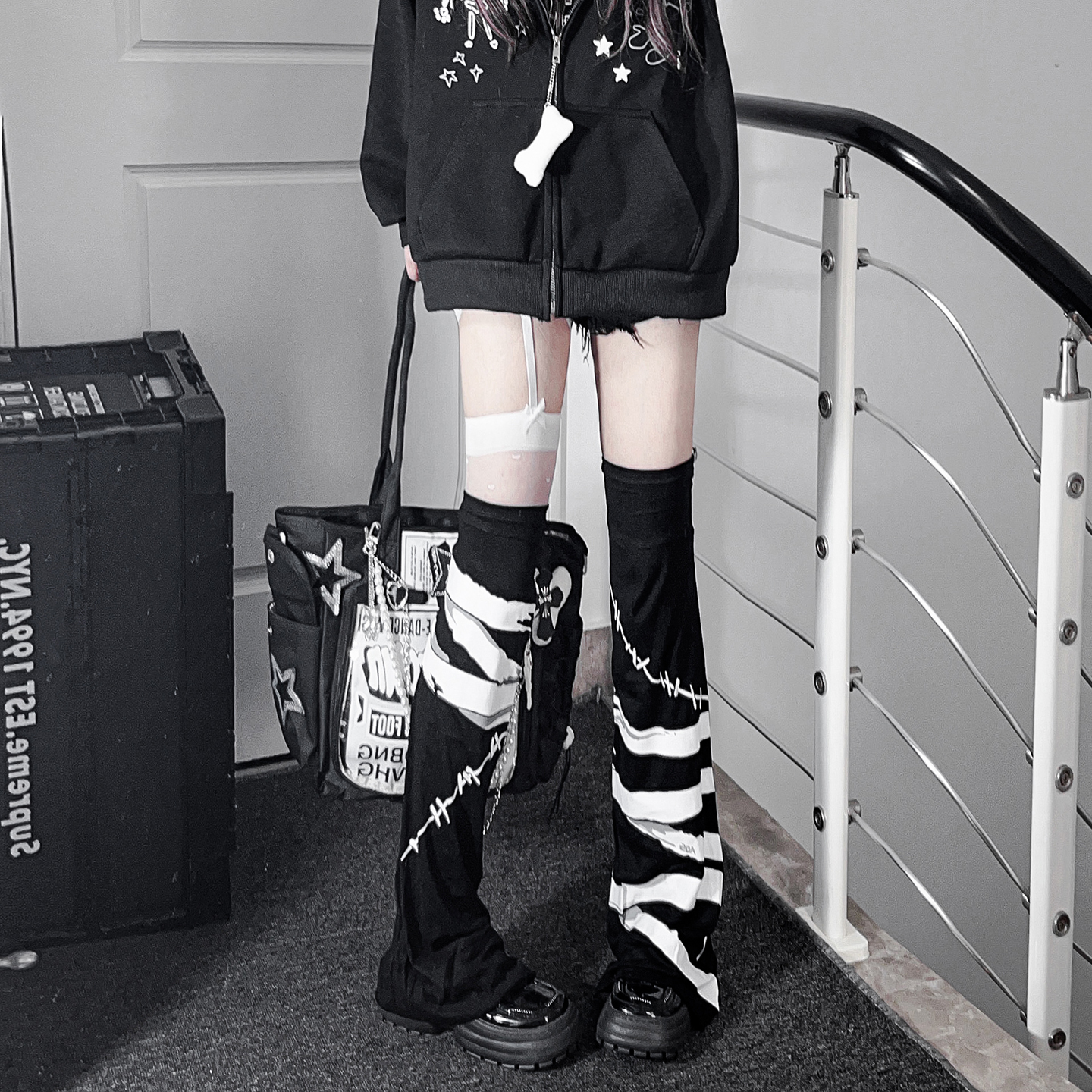 y2k千禧风腿套亚文化辣妹