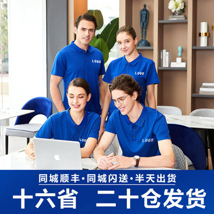 工厂直营  polo衫定制t恤短袖工作服印logo翻领文化衫diy衣服刺绣