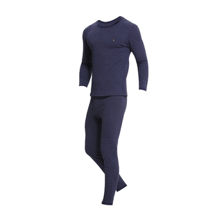 花雨伞薄款男女士针织棉毛衫情侣内衣圆领打底秋衣秋裤套装秋冬