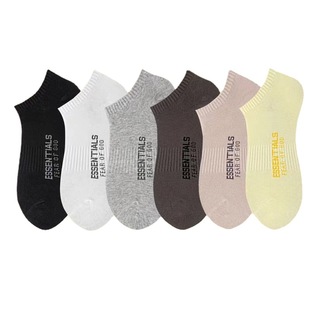 潮牌FOG复线ESS船袜字母纯色短袜欧美潮流男女运动袜纯棉隐形袜子