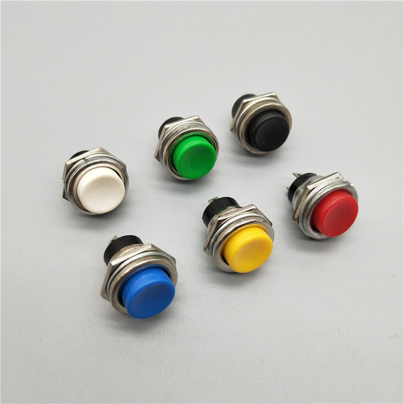10个16mm小型圆形自复位无锁点动按钮开关电子吊秤按键开关微型