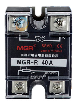 美格尔220V交流电源单相固态调压器MGR SSVR 40A电阻值电压调节器