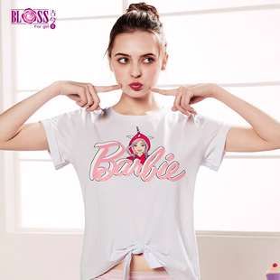 BLOSS/古今花  内衣芭比可爱印花睡衣女大童上装棉质透气舒适
