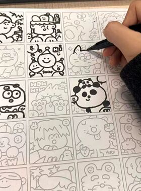 小红书同款控笔解压画画练习图素描适用于上班摸鱼感觉上班临摹图