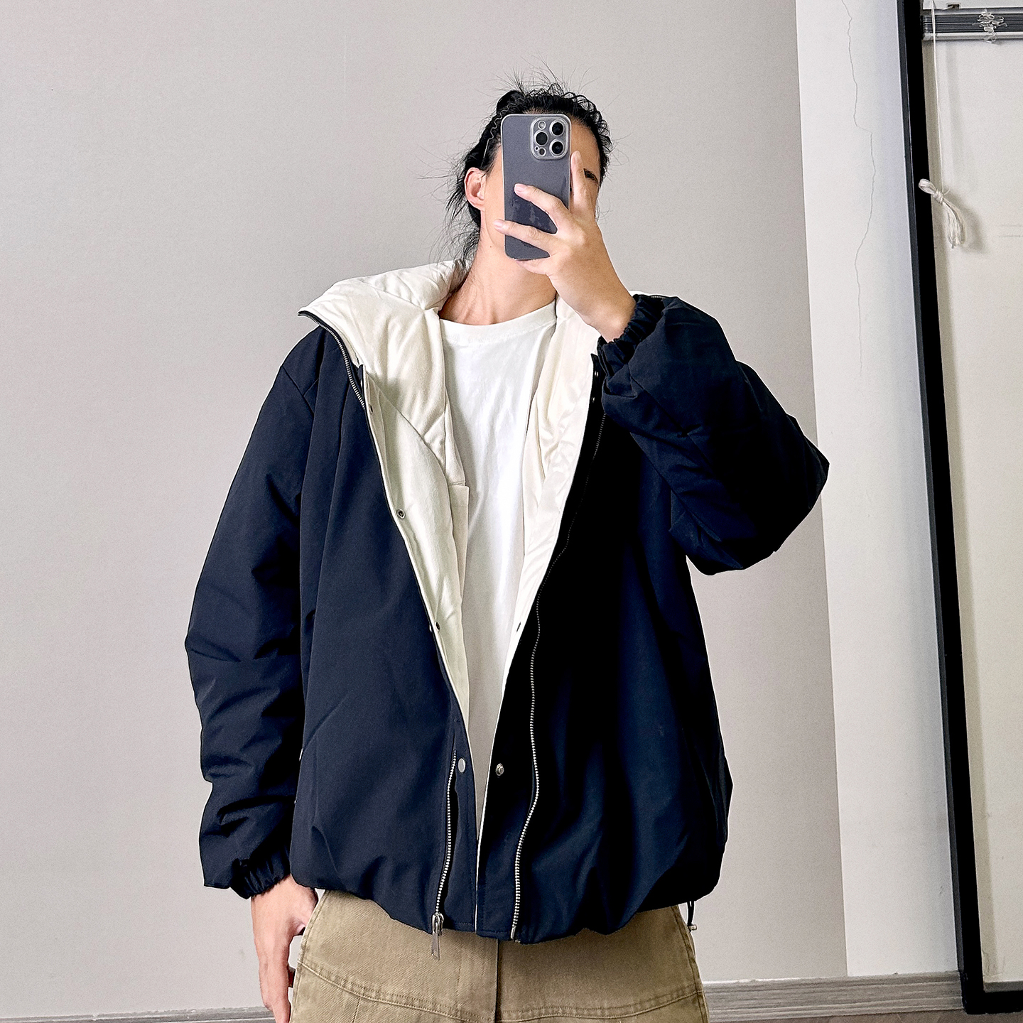 PGUP STUDIO 12月14日8:00上新 90白鸭绒双门襟立领羽绒服