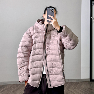 PGUP STUDIO 12月25日8:00上新 90白鸭绒粉色连帽排骨羽绒服