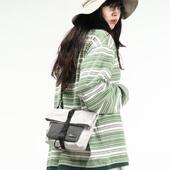 HKWORKSHOP尼龙布折叠包手机斜跨休闲通勤轻便化包包磁吸扣开合