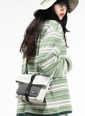 HKWORKSHOP尼龙布折叠包手机斜跨休闲通勤轻便化包包磁吸扣开合