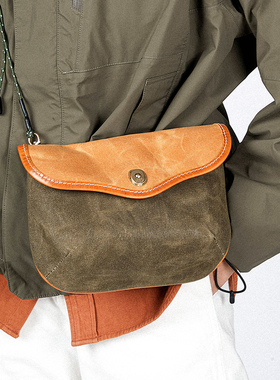 HKWORKSHOP单肩斜跨包walkbag邮差复古腋下包中号机能户外骑行包