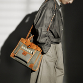 HK新品 单肩手提斜挎公文包经典 女士通勤手袋电脑ipad包