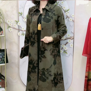 薄款有垂感风衣外套女春秋24新款中长款洋气高贵大牌妈妈修身大衣