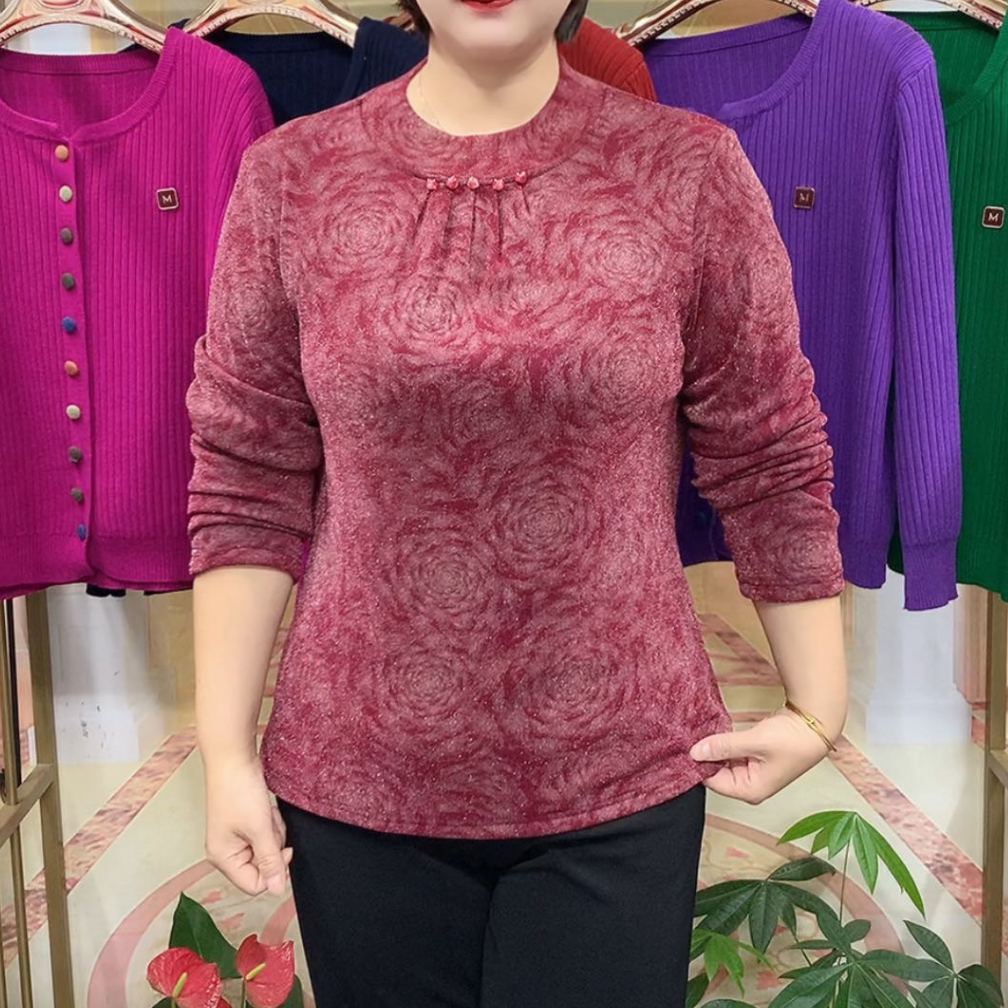 女士休闲宽松长袖上衣