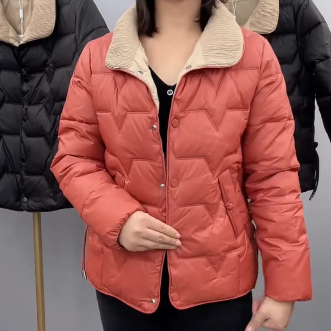 2024新款短棉服女中年妈妈外套时尚洋气小个子秋冬季