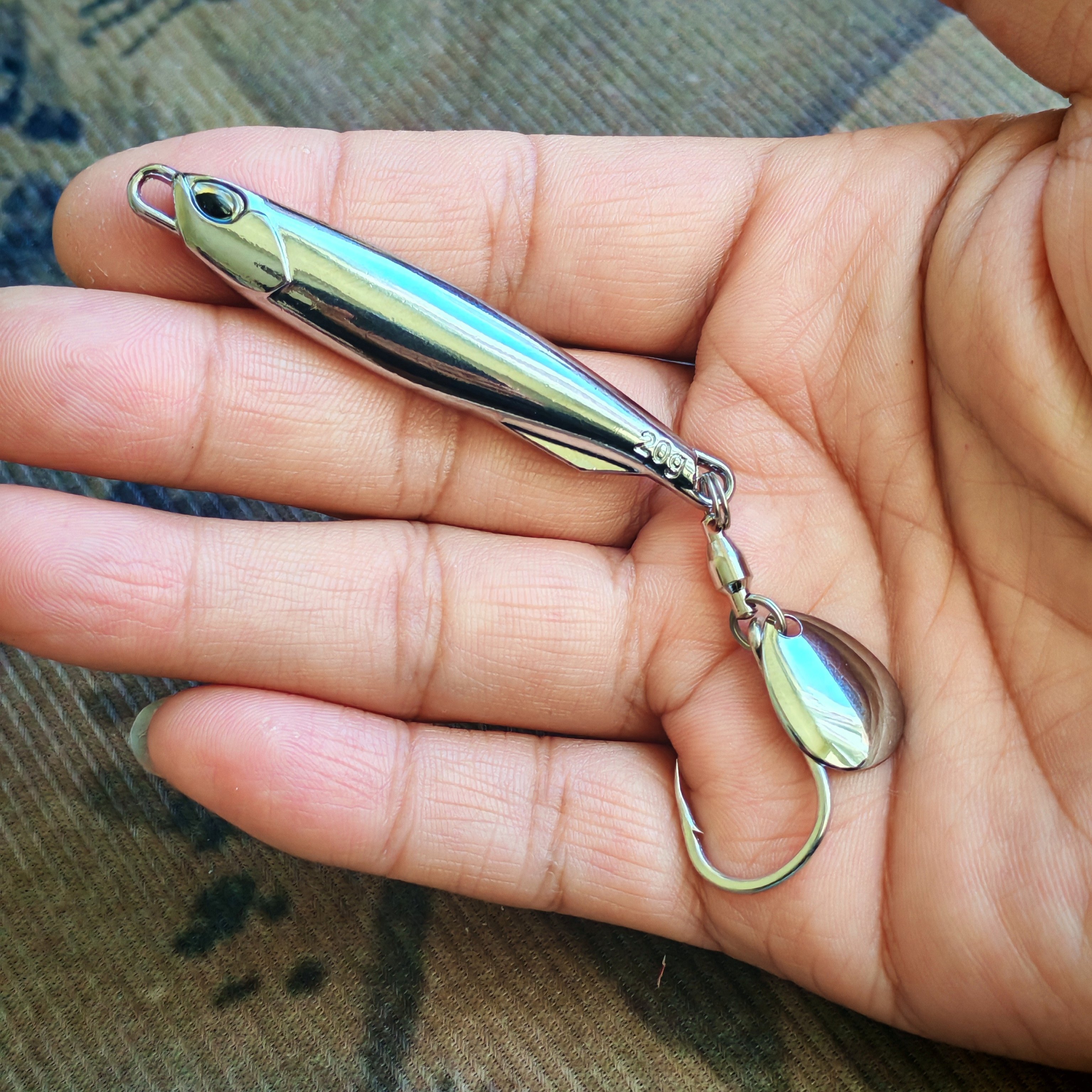 电镀鲅鱼马鲛铁板鲈鱼翘嘴淡海水船钓岸抛路亚饵旋转亮片单尾钩,户外/登山/野营/旅行用品,路亚饵,淘宝优惠券,粉丝福利购,淘宝优惠卷