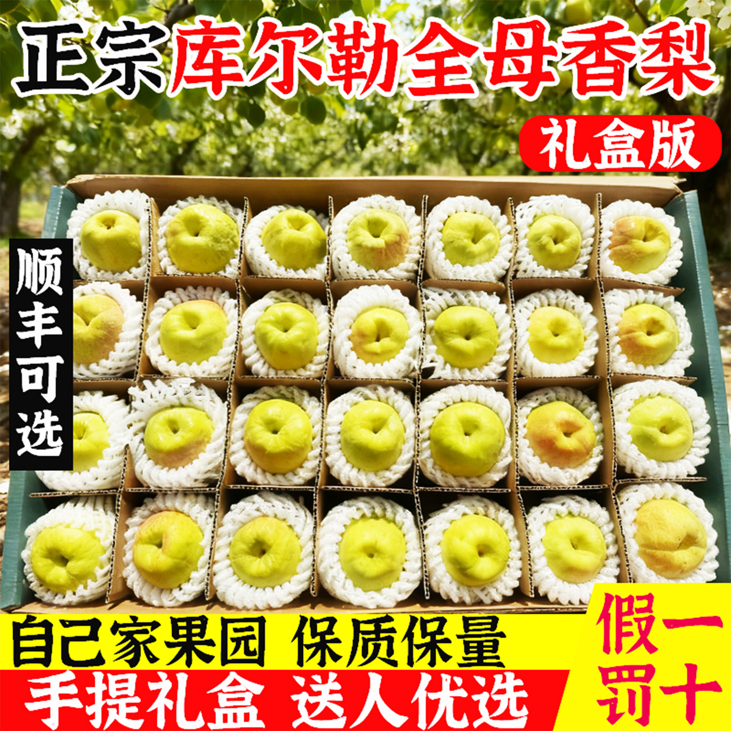 库尔勒香梨精美礼盒装，送礼首选