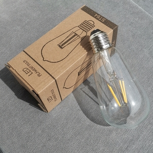愛迪生燈泡 燈絲燈泡ST64復古仿鎢絲燈黃光節能燈泡 E27大螺口led