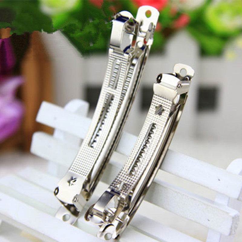 韩版DIY发饰手工饰品配件发夹 弹簧夹顶夹跳夹优质钢夹20个价包邮