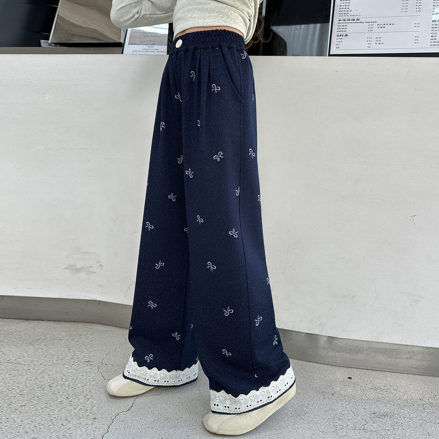 女童裤子2026新款洋气时髦春秋儿童长裤女孩宽松阔腿裤中大童春装