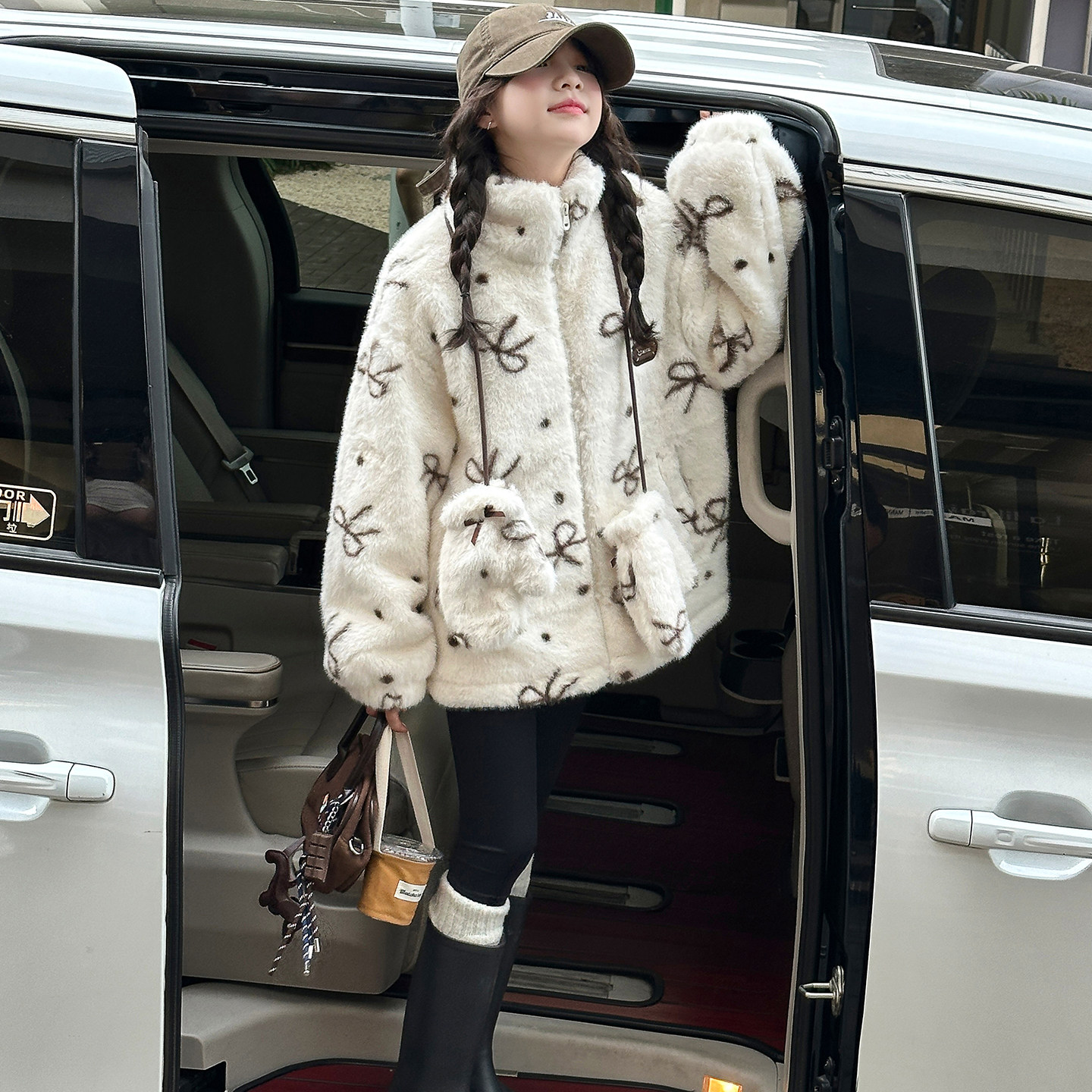 女童外套2025新款秋冬季夹棉加厚儿童羊羔毛绒上衣女孩冬装中大童,童装/婴儿装/亲子装,普通外套,淘宝优惠券,粉丝福利购,淘宝优惠卷