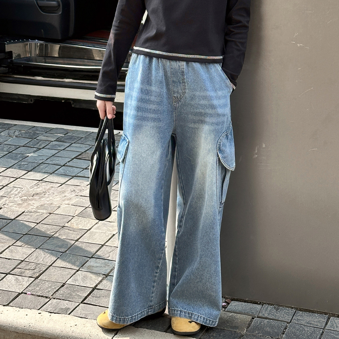 女童牛仔裤宽松阔腿2026新款春秋装儿童工装裤女孩直筒裤子中大童,童装/婴儿装/亲子装,裤子,淘宝优惠券,粉丝福利购,淘宝优惠卷