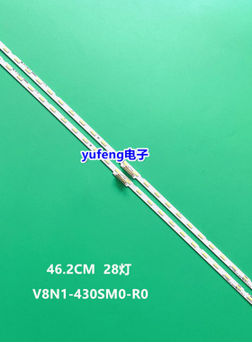 适用三星UA43NU7100 UE43NU7092灯条V8N1-430SM0-R0-180226背光