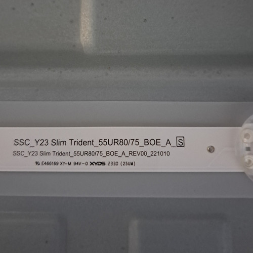 55寸SSC_Y23 Slim Trident 55UR80/75_BOE_A电视背光灯条 6灯