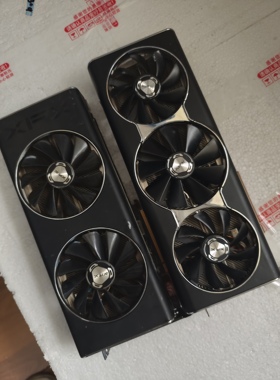讯景rx5700xt 8g海外版雪狼双风扇三风扇 8+8拆机显卡