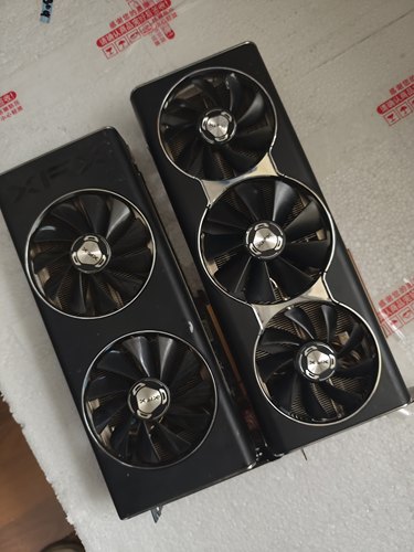 讯景rx5700xt 海外版双风扇三风扇 8+8供电，大师39w拆机显卡