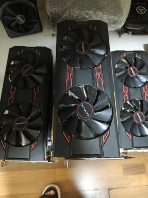 蓝宝石/迪兰vega56 8g大师30w台式机拆机二手显卡