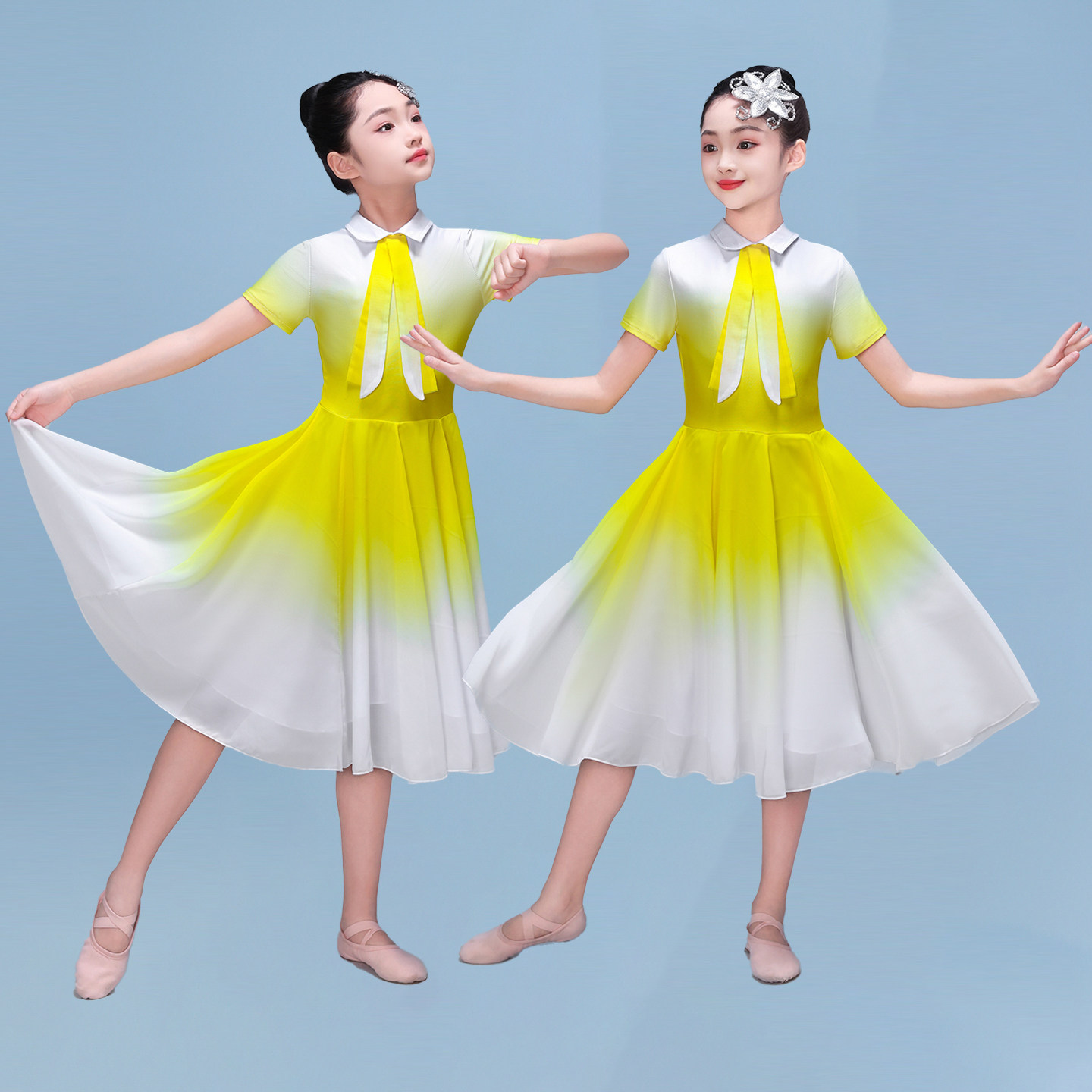 儿童大合唱团朗诵群体表演服装新款青春活力现代舞蹈演出服套装
