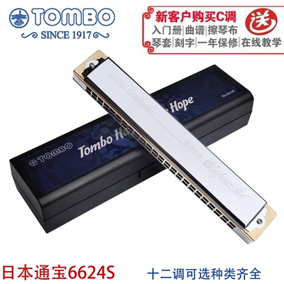 通宝6624S口琴十二音调儿童成人