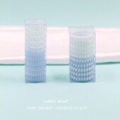 Hair 电话线发圈发绳皮筋干净透明清新头绳 一抹蓝 circle 夏日