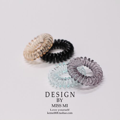 发绳个头小强不变形水晶透明