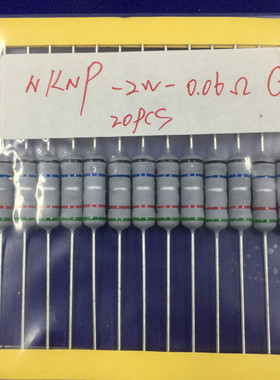 无感绕线电阻2W 0.06R 5% NKNP