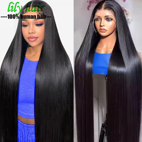 13x6 Straight Lace Front Wigs Brazilian 100% Human Hair 10A