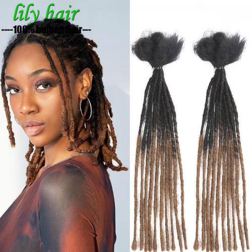 Handmade Afro Dreadlock 1b30 Brown Human Hair Extension 脏辫