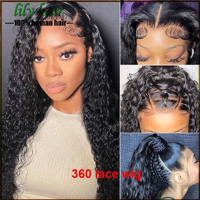 真人发丝蕾丝头套360lacewig
