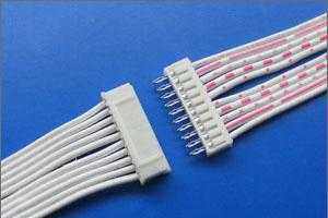 UL2468排线AWG26号8P红白排线白印红端子线连接线扁平排线电子线