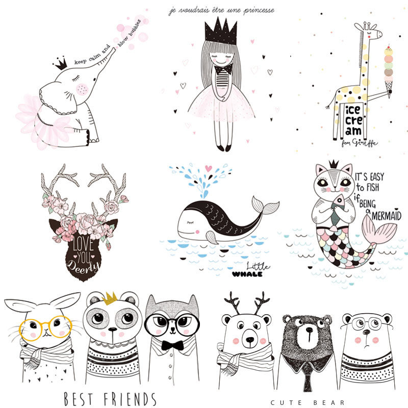 P172简约手绘线稿卡通动物插画海报画芯印花图案EPS矢量设计素材,商务/设计服务,设计素材/源文件,淘宝优惠券,粉丝福利购,淘宝优惠卷