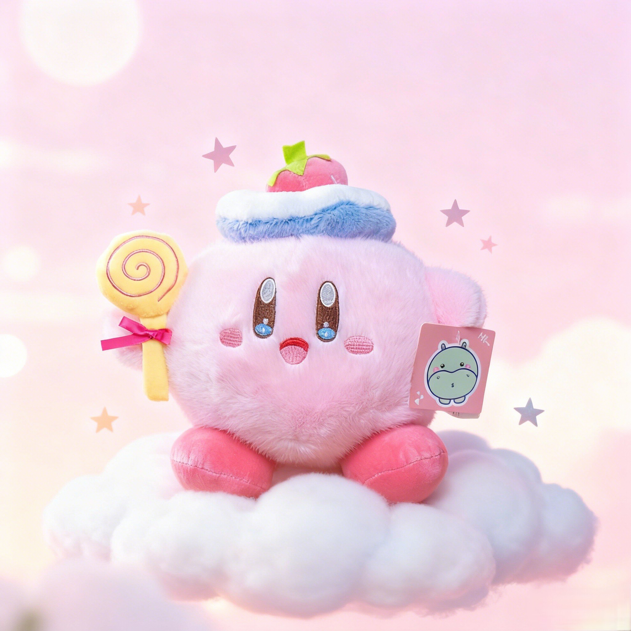 棒棒糖星之卡比公仔玩偶可爱送女友娃娃毛绒糖果汉堡蛋糕生日礼物