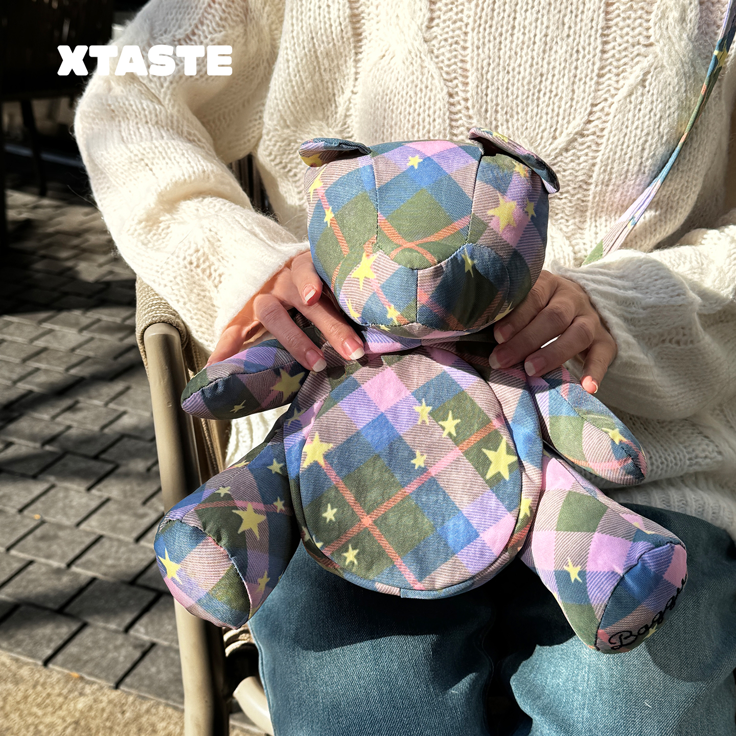 小众设计师原创星星格纹包袋