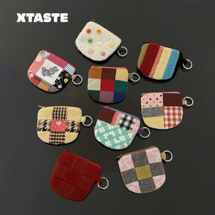 可爱零钱包挂件装 迷你拼接收纳碗包 饰 BONJOURVOISIN XTASTE