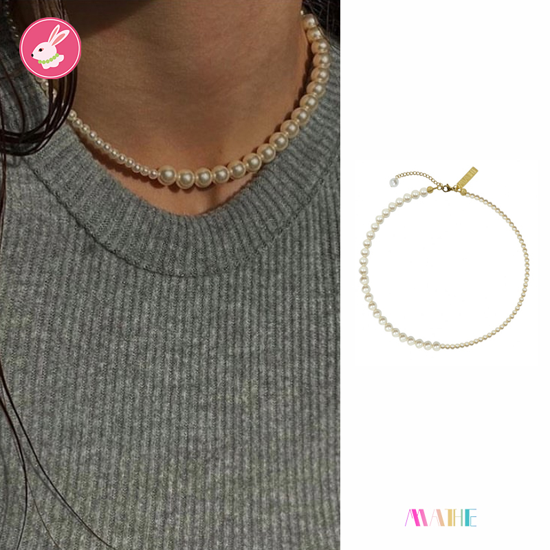 希腊小众不对称珍珠项链