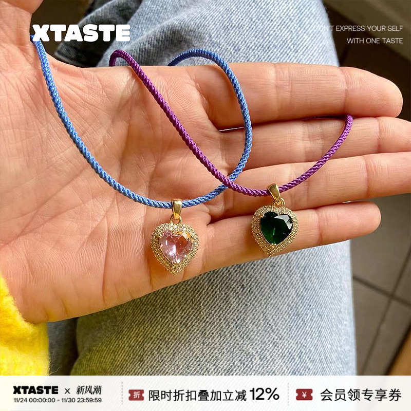 MATHE宝石吊坠女希腊项链