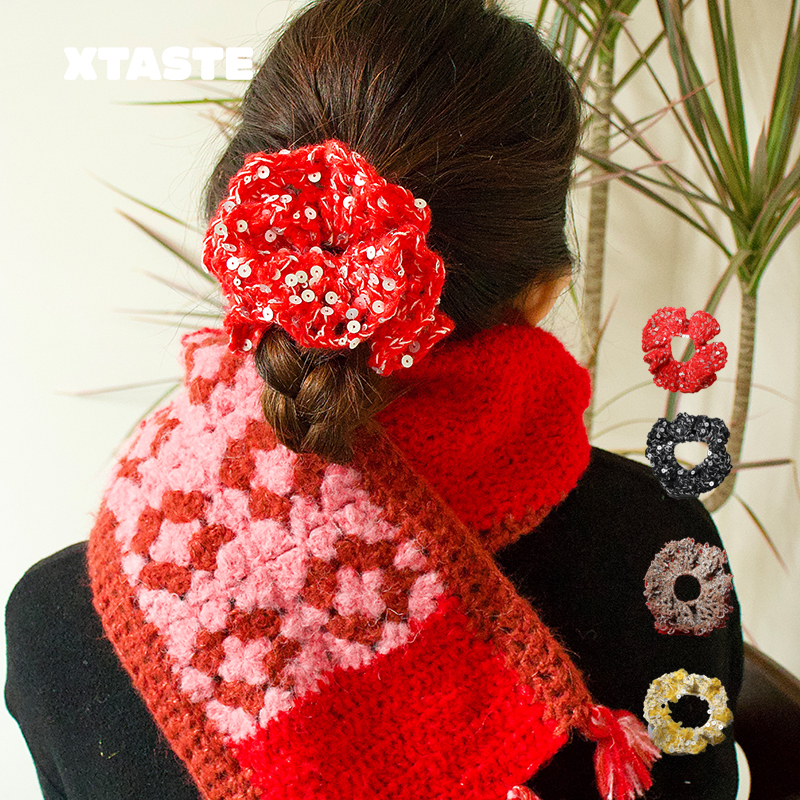 LTDE颂的鹤FLUFFY大肠闪片发圈